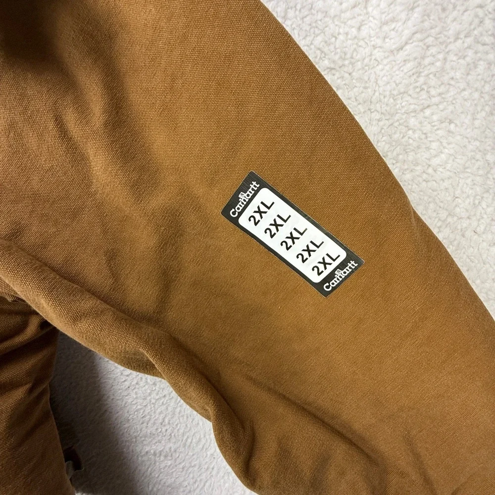 Carhartt Sandstone Jacket Arctic Quilt Lined Mens 2XL J22 BRN Brown NWT NOS